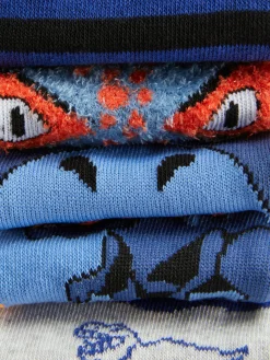 5 Paires De Socquettes Fantaisie à Motif Dinosaure