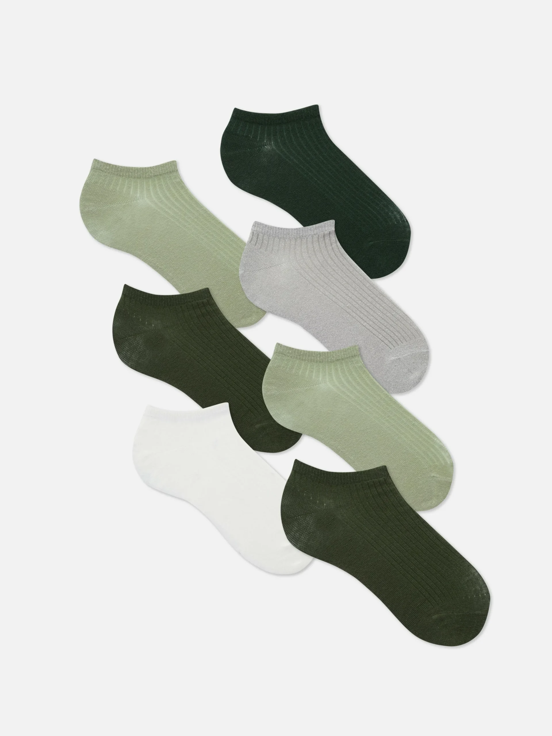 7 Paires De Socquettes Ton Sur Ton