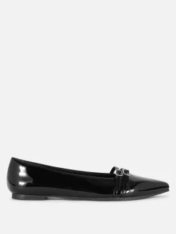 Ballerines Vernies à Bout Pointu