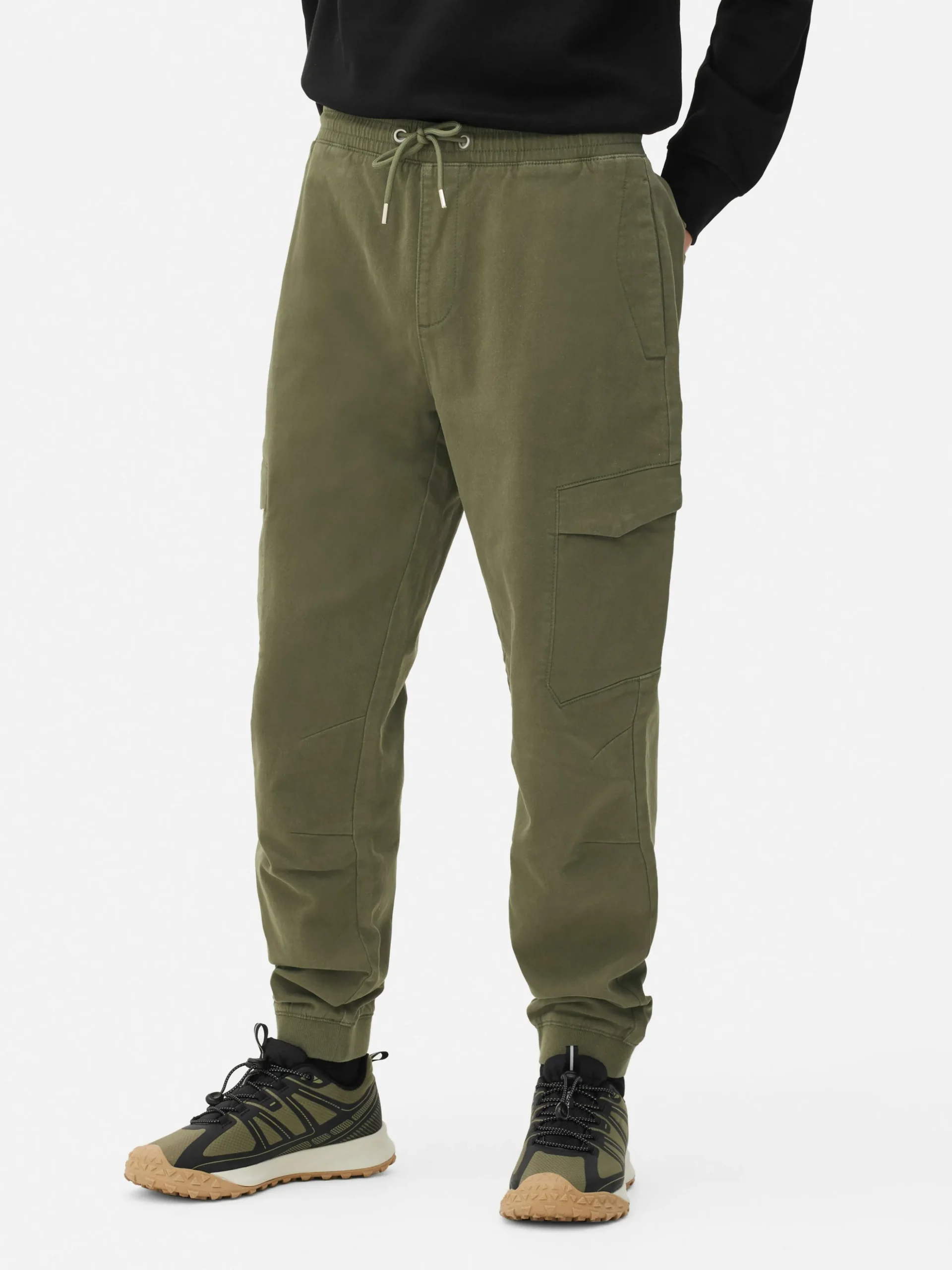 Bas De Jogging Cargo Stretch à Coupe Décontractée