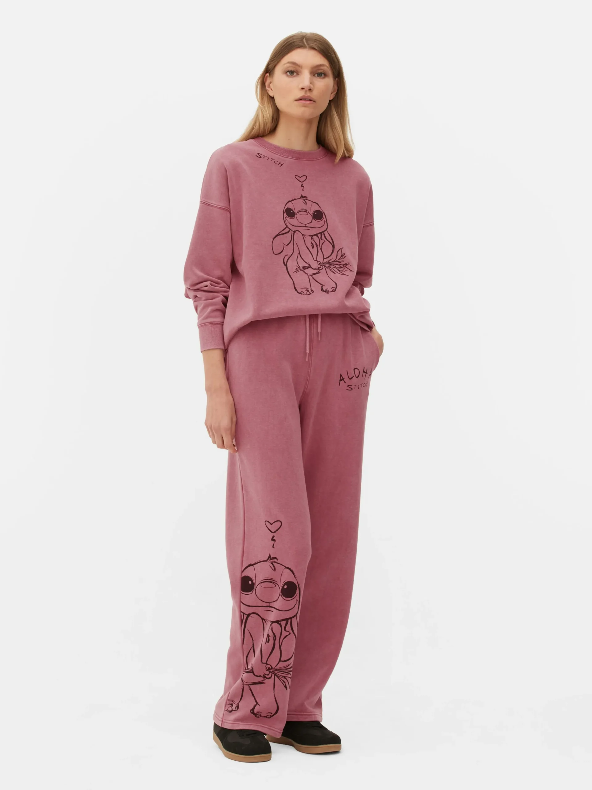 Bas De Jogging Droit à Coordonner Disney Stitch