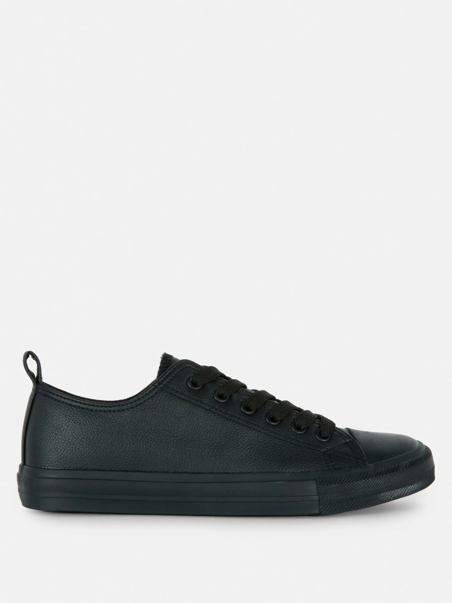 Baskets Basses En Simili Cuir