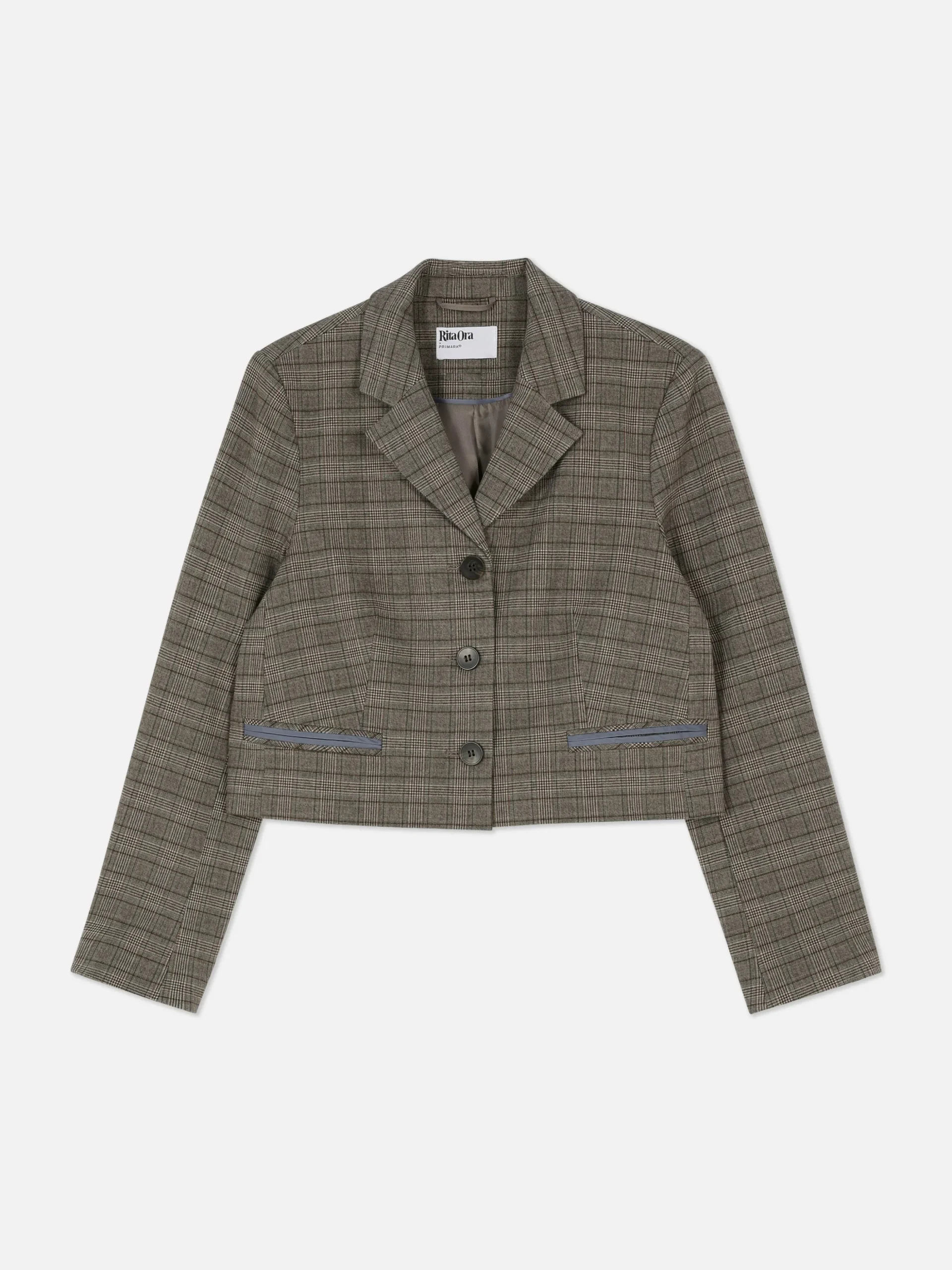 Blazer Court à Carreaux Rita Ora