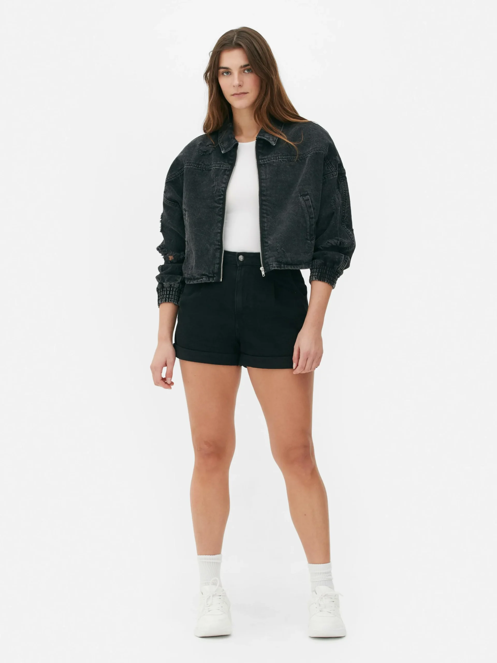 Blouson Bomber Effet Vieilli