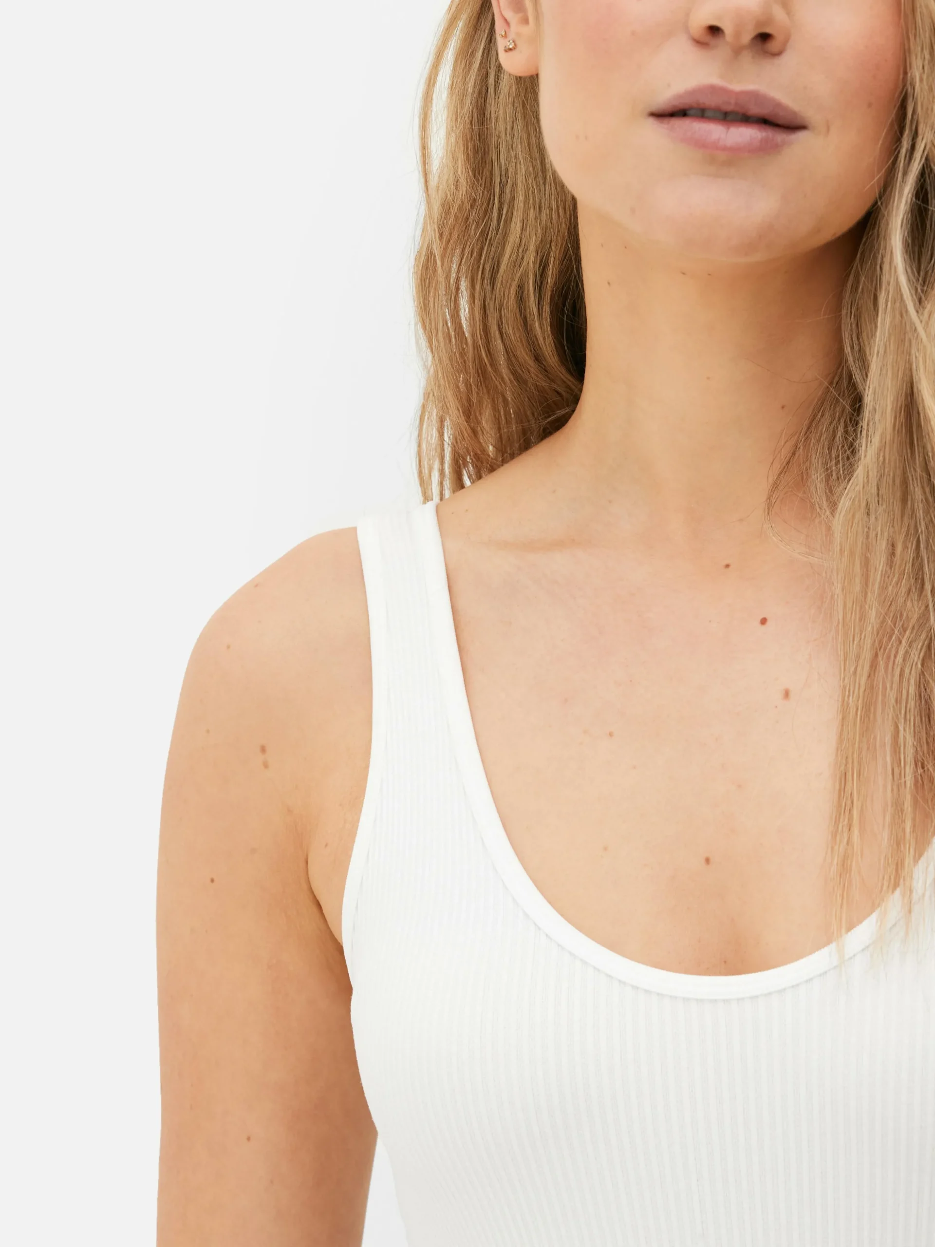 Body Côtelé Sans Coutures à Décolleté