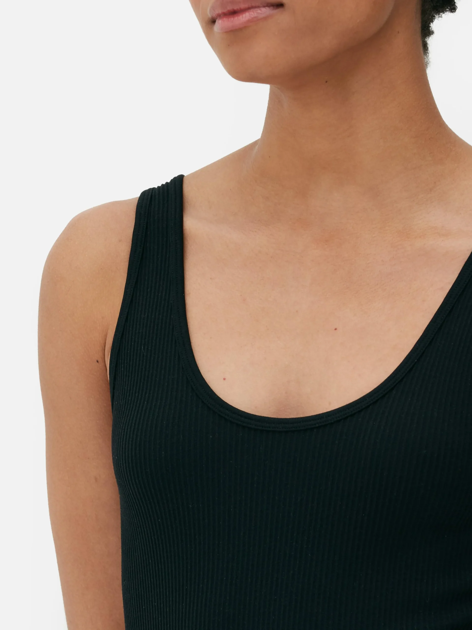 Body Côtelé Sans Coutures à Décolleté