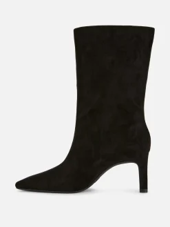 Bottes à Talons Aiguilles En Suédine