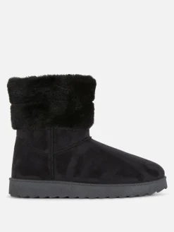 Bottes Doublées En Fausse Fourrure