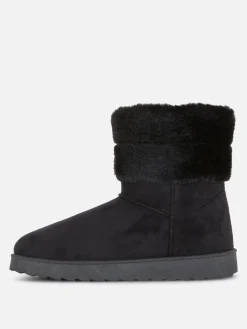 Bottes Doublées En Fausse Fourrure