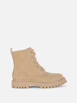 Bottes En Suédine à Lacets