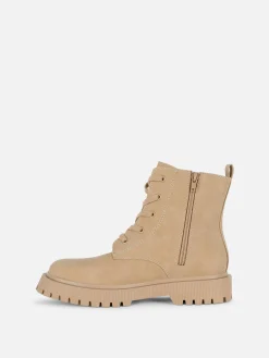 Bottes En Suédine à Lacets