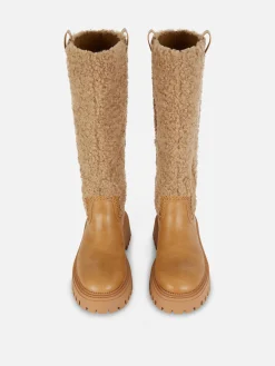 Bottes Montantes Effet Mouton Retourné Rita Ora