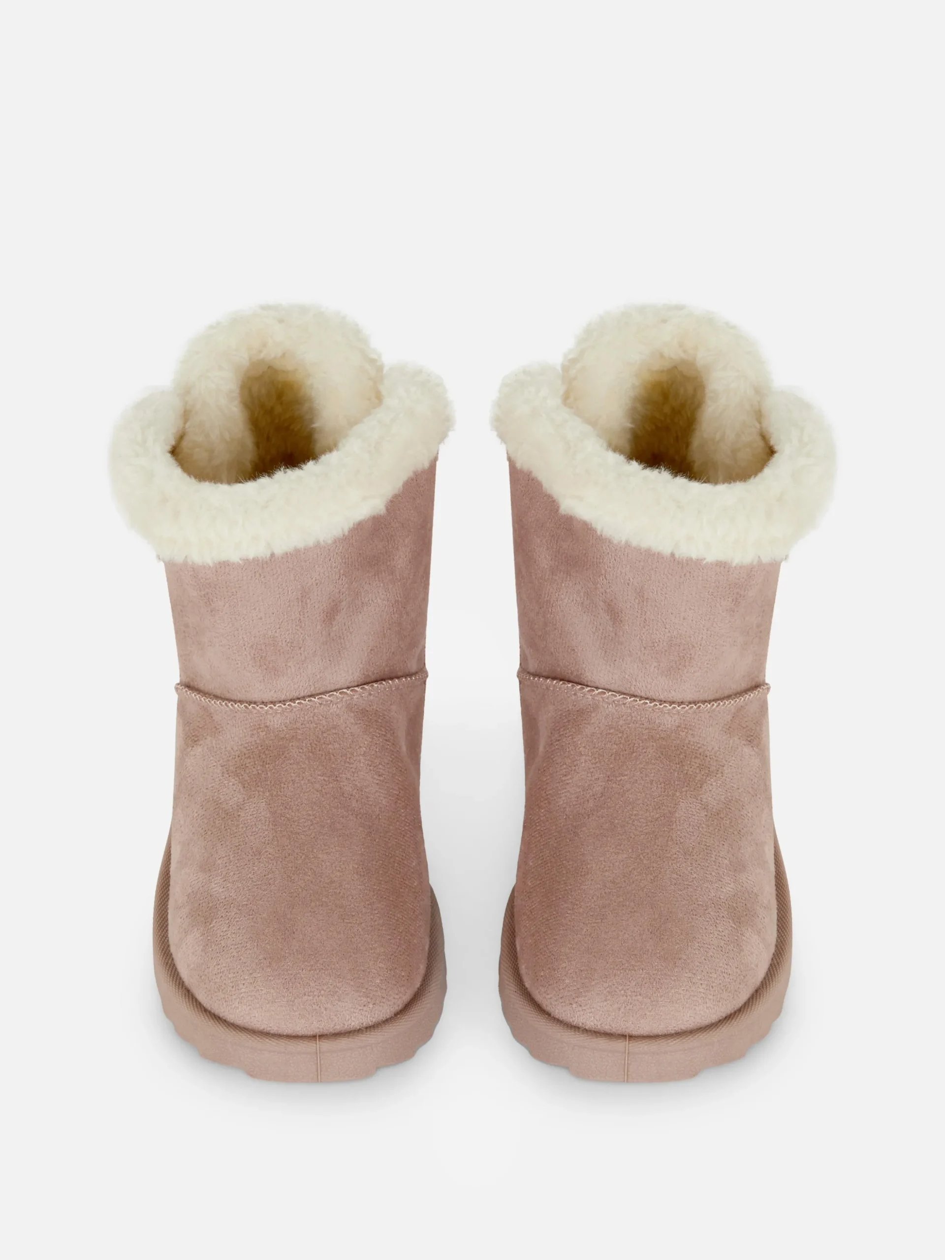 Bottines à Doublure Duveteuse Et Nœud Au Dos