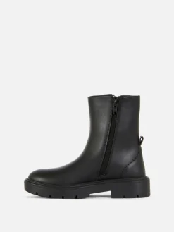 Bottines Chelsea à Bout Rond