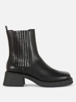 Bottines Chelsea à Talon Bloc