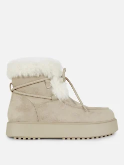 Bottines De Tablier En Fausse Fourrure Rita Ora