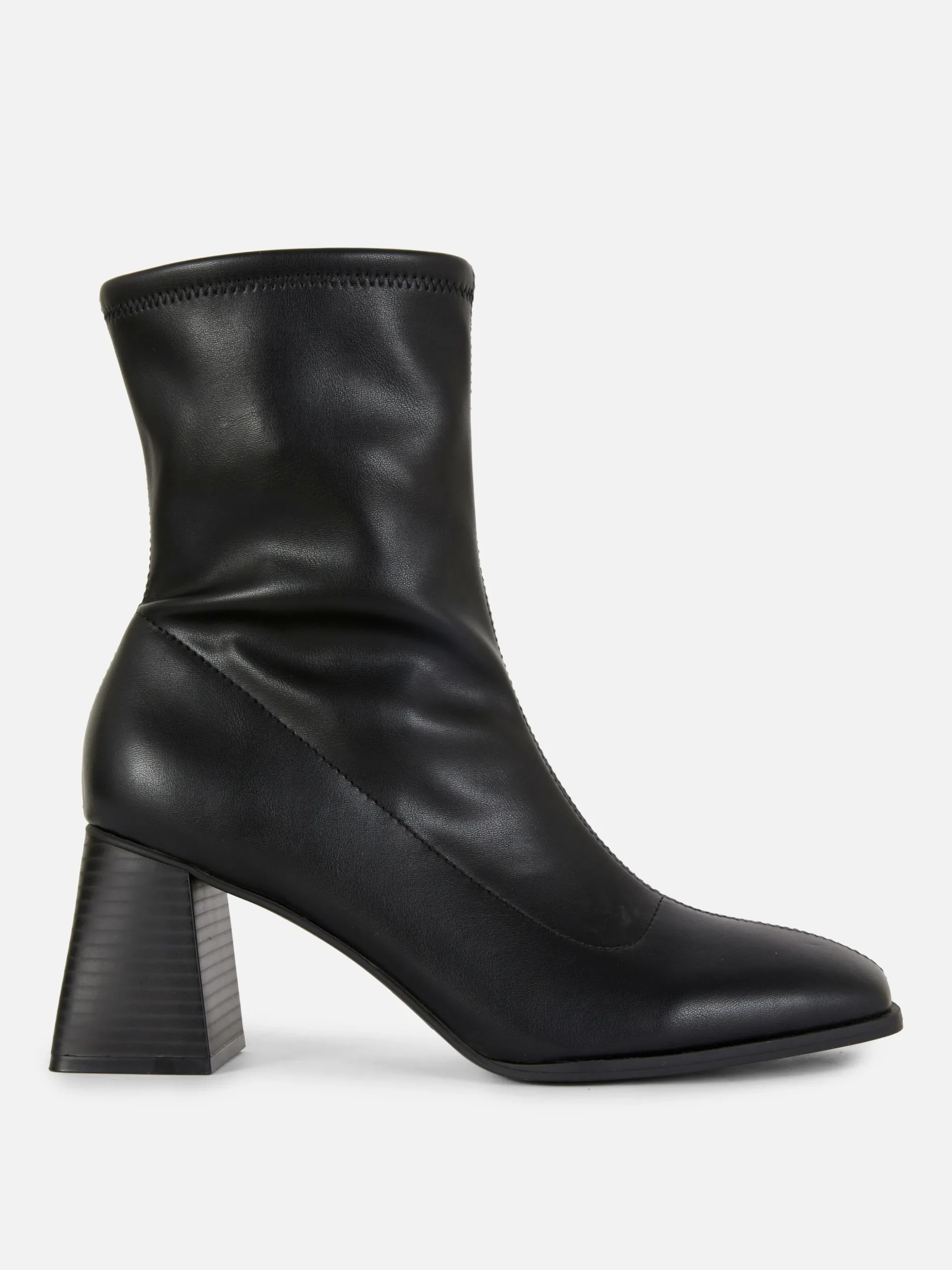 Bottines Stretch à Bout Carré