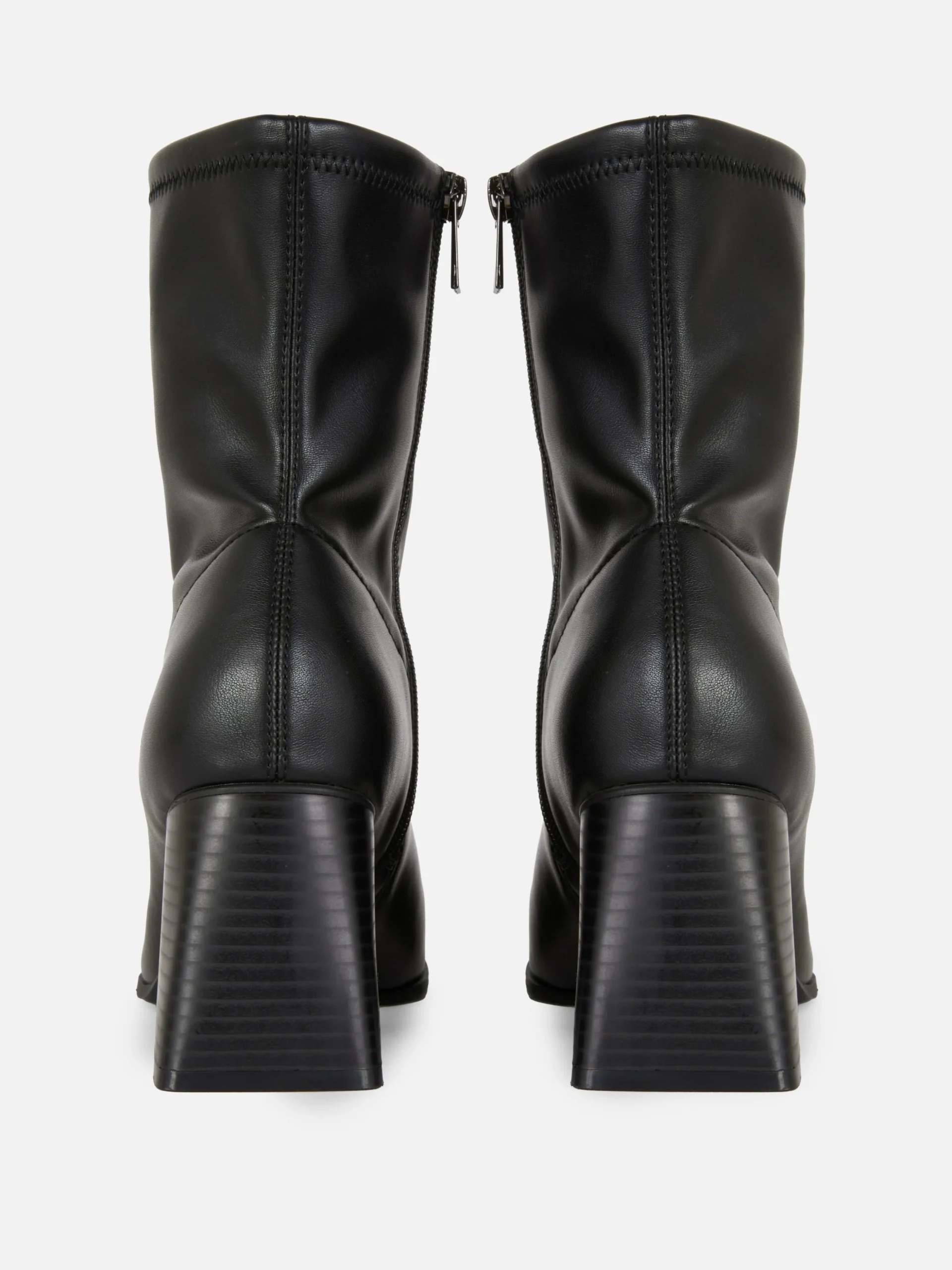 Bottines Stretch à Bout Carré