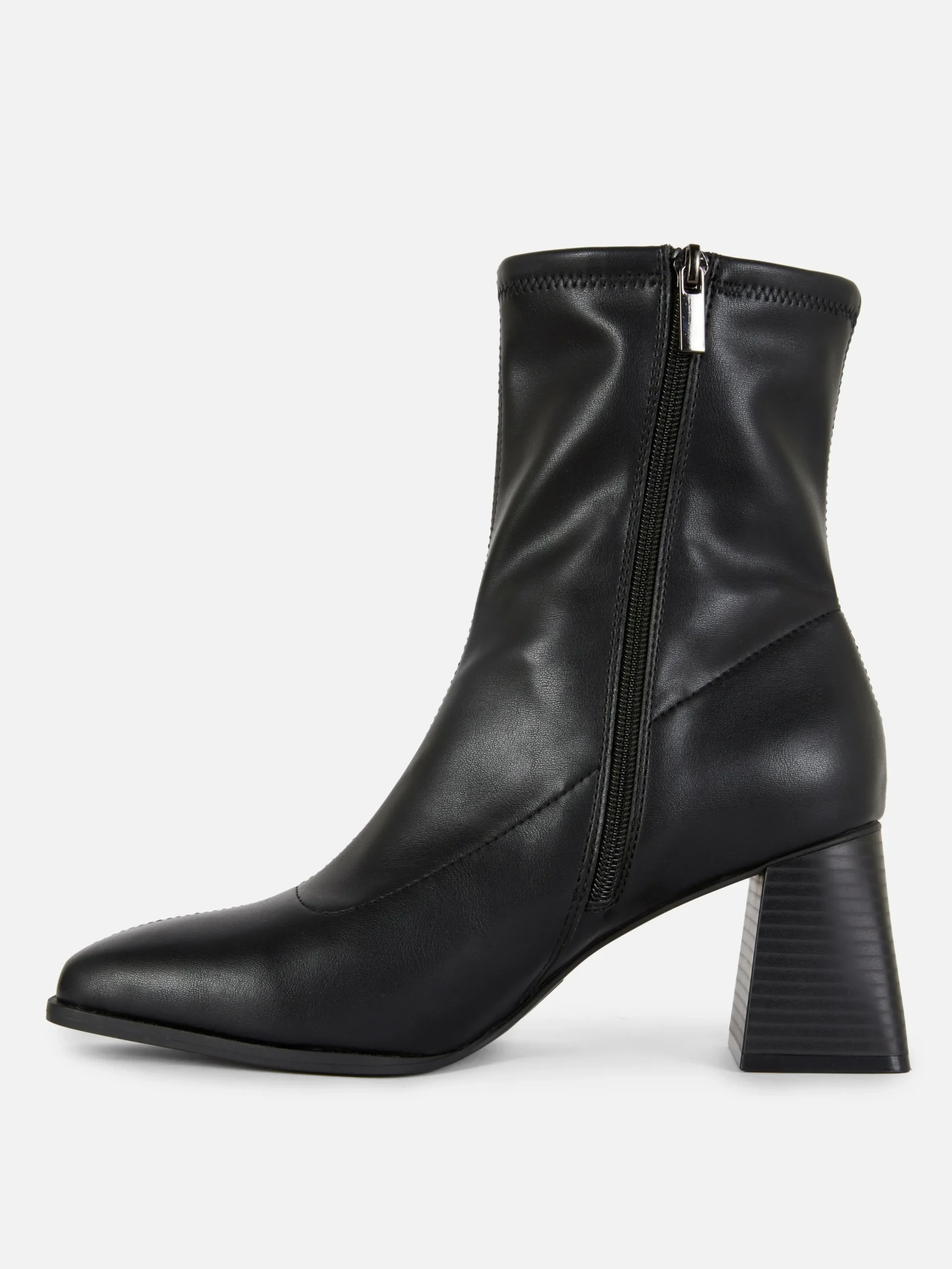 Bottines Stretch à Bout Carré