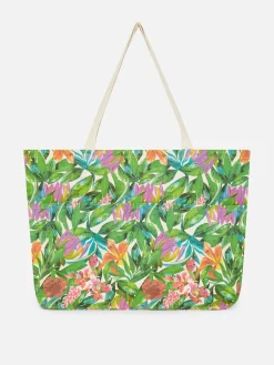 Cabas Oversize à Fleurs