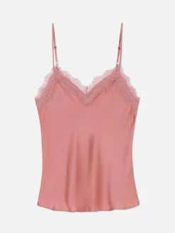 Caraco De Pyjama à Finitions En Dentelle