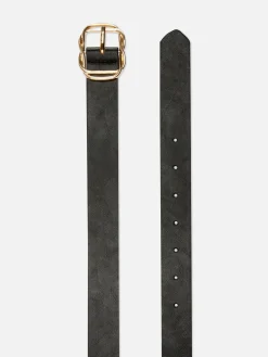 Ceinture En Simili Cuir à Boucle Torsadée