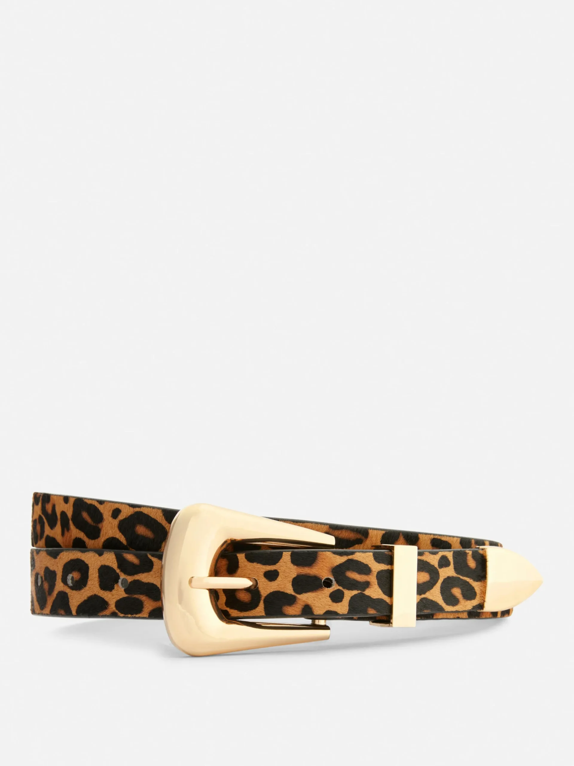 Ceinture Texturée à Motif Léopard