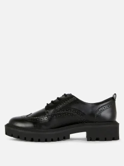 Chaussures Richelieu épaisses à Lacets