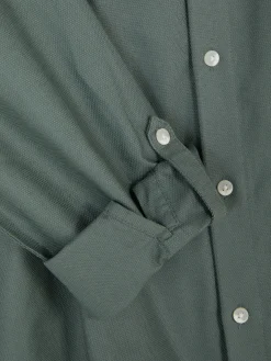Chemise Boutonnée à Manches Retroussées
