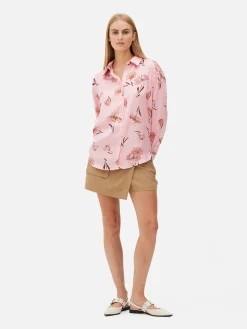 Chemise Boutonnée Graphique à Coordonner
