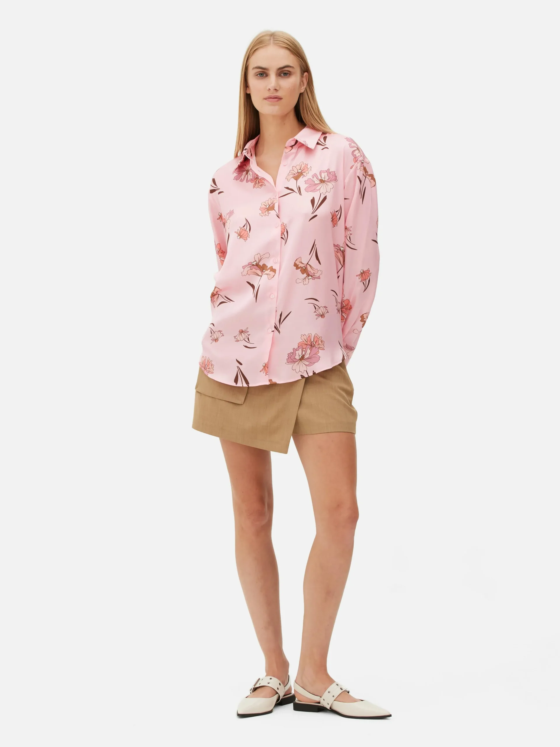 Chemise Boutonnée Graphique à Coordonner