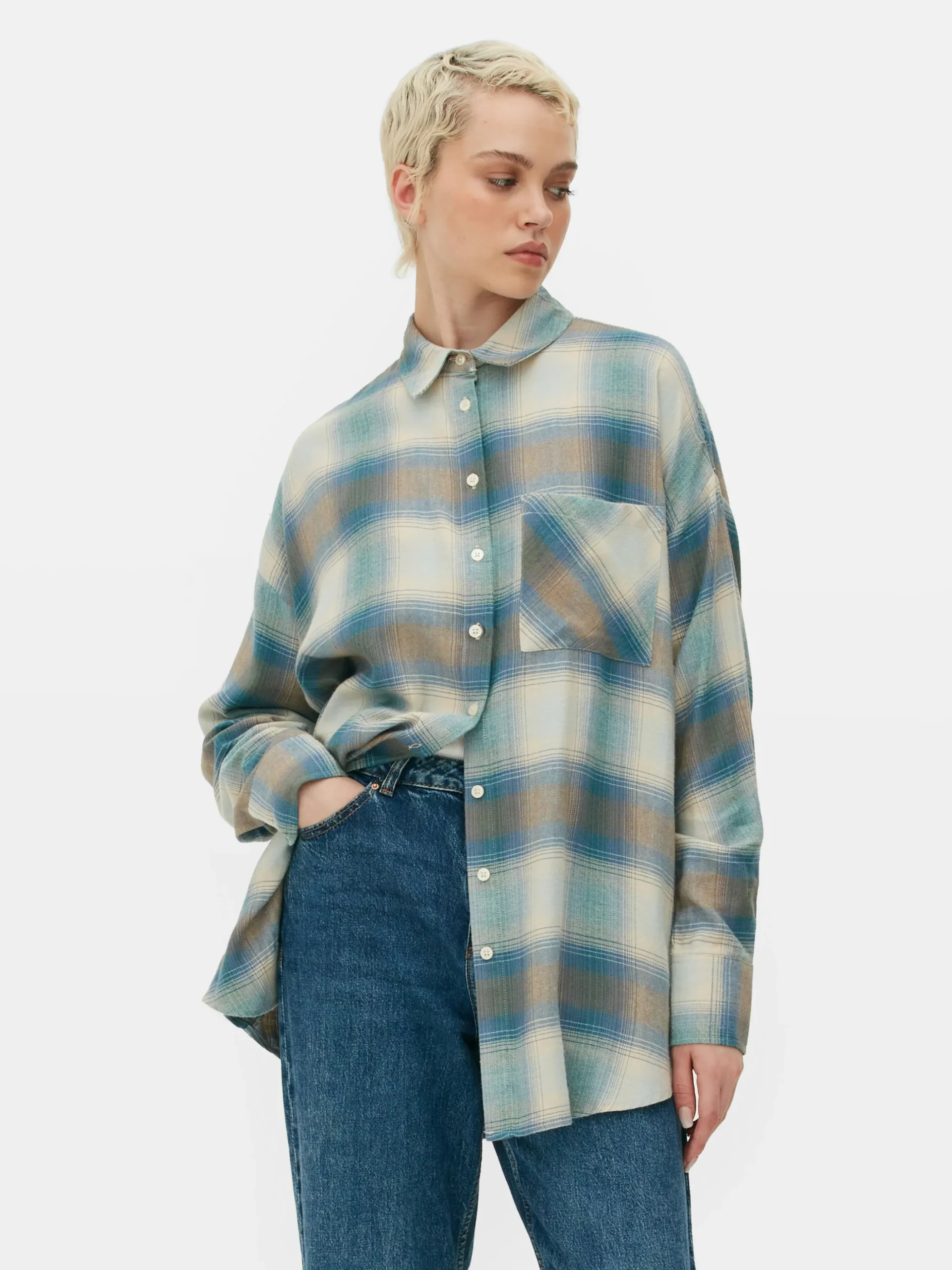 Chemise Coupe Boyfriend à Carreaux