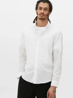 Chemise Coupe Regular à Manches Longues