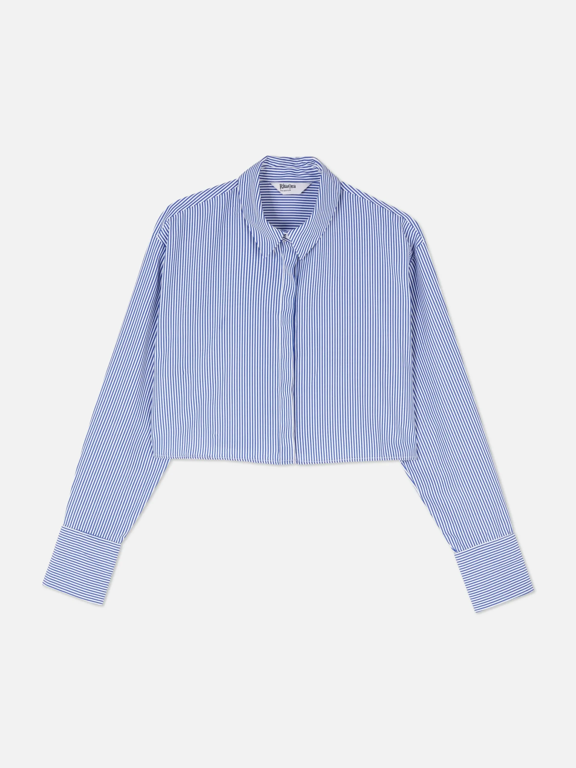 Chemise Courte à Rayures Rita Ora