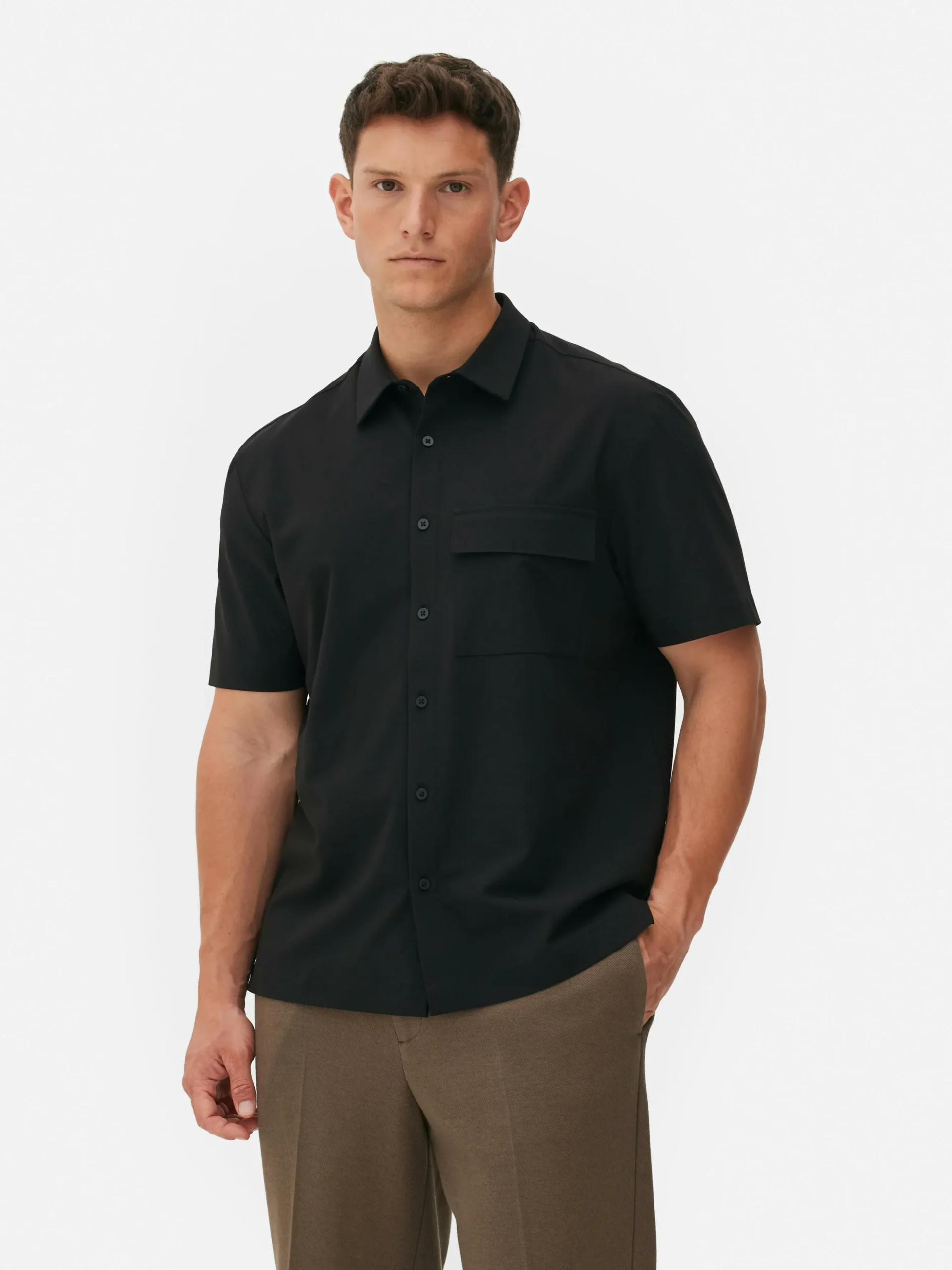 Chemise Droite à Manches Courtes Kem