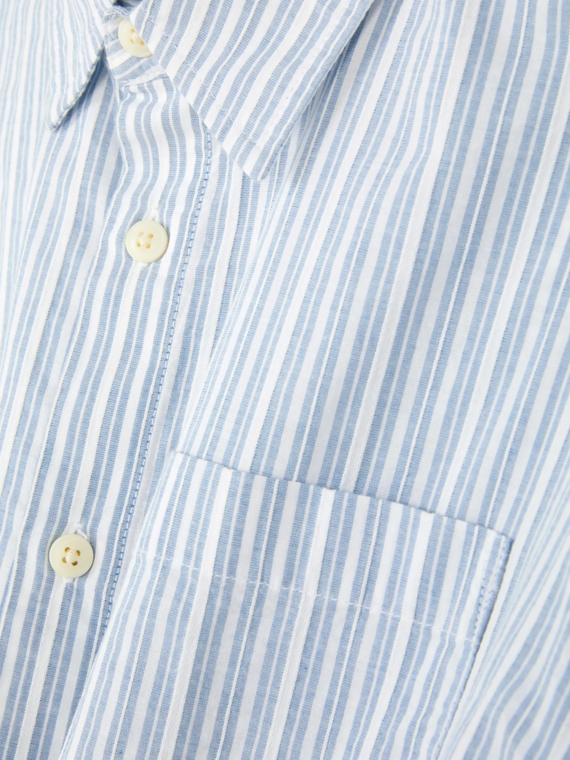 Chemise En Jacquard Rayé à Manches Longues