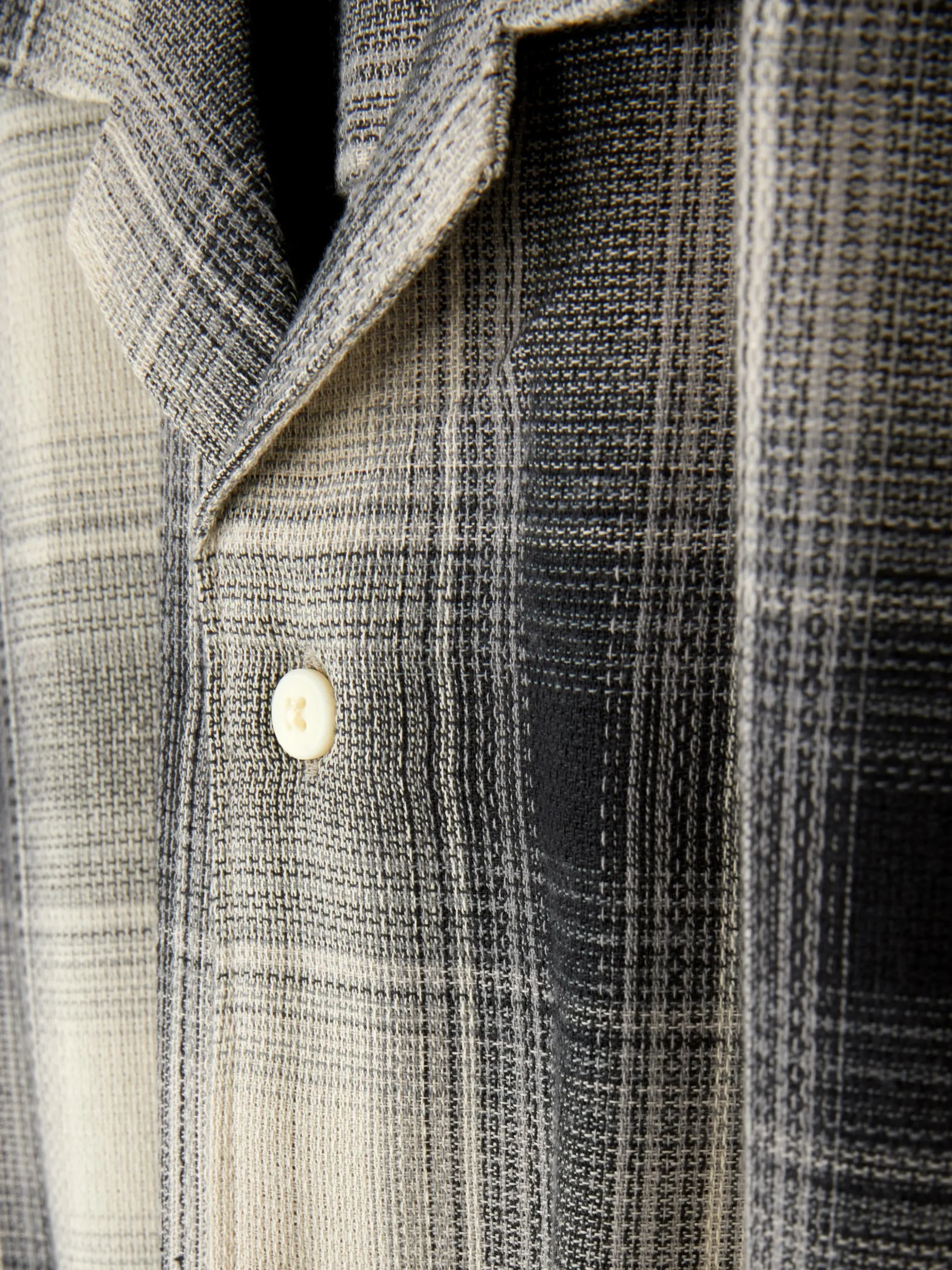 Chemise Texturée à Carreaux Et à Manches Courtes