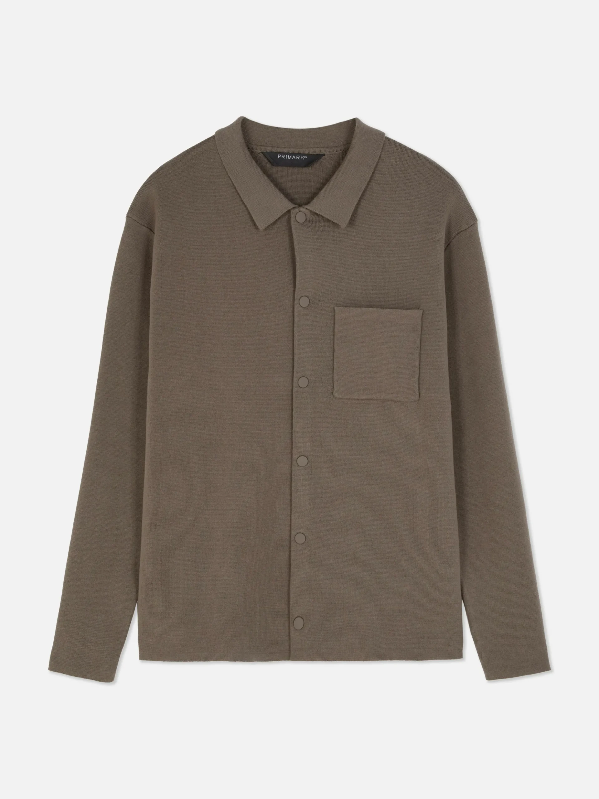 Chemise Tricotée à Boutons-pression