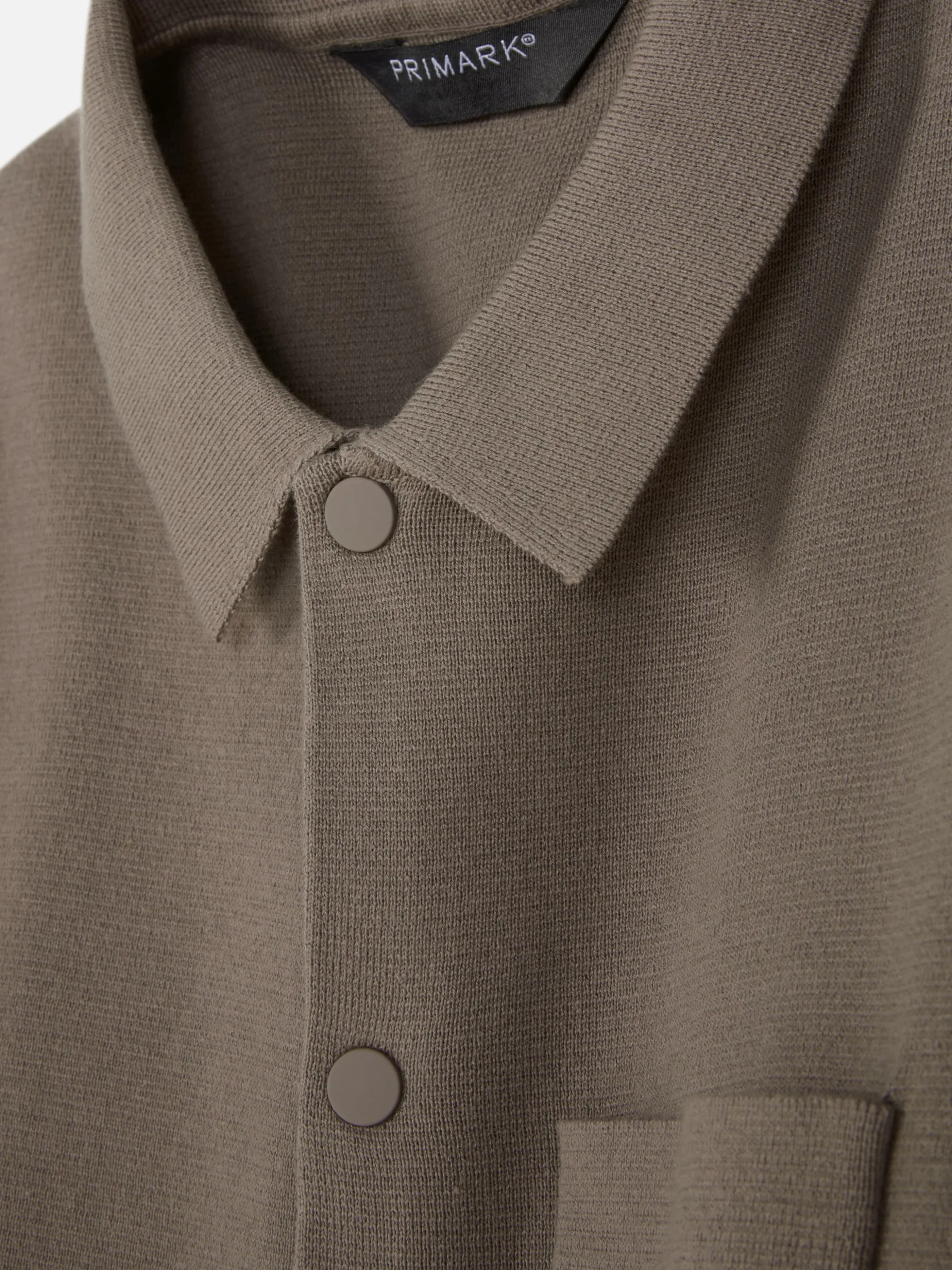 Chemise Tricotée à Boutons-pression