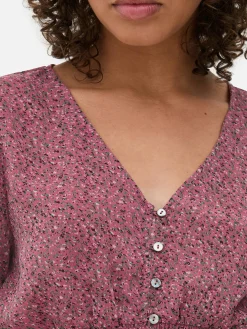 Chemisier à Taille Froncée