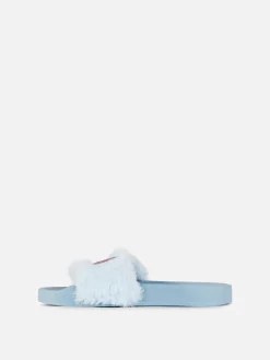Claquettes De Piscine En Fausse Fourrure Disney