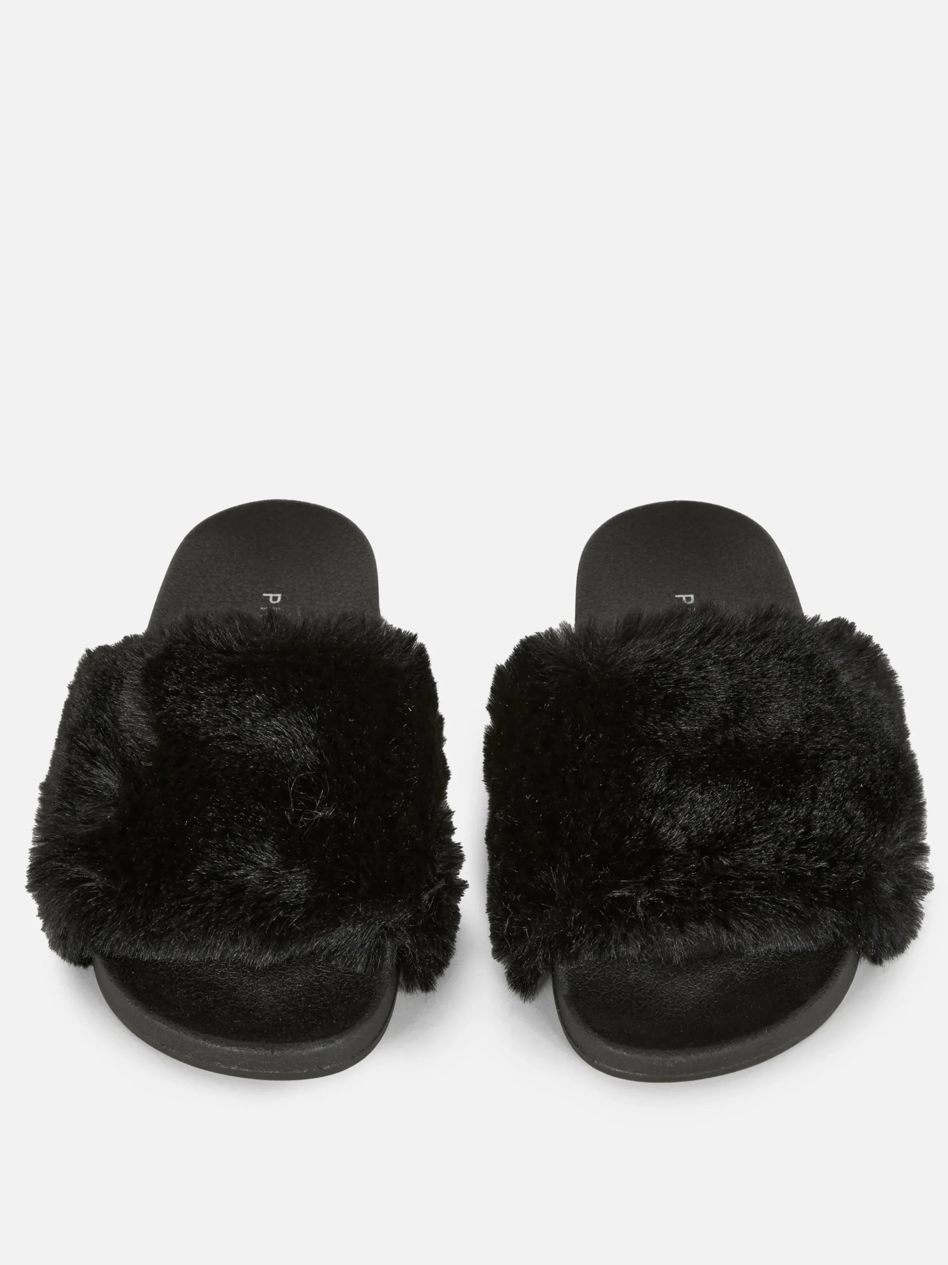Claquettes En Fausse Fourrure