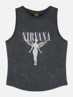 Débardeur Délavé à L'acide Nirvana