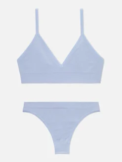 Ensemble Brassière Triangle Et String Sans Couture