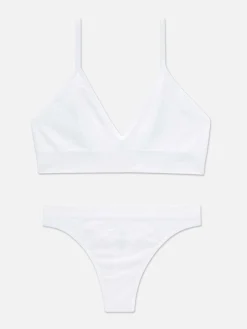 Ensemble Brassière Triangle Et String Sans Couture