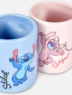 Ensemble De Mugs En Cœur Disney Stitch & Angel