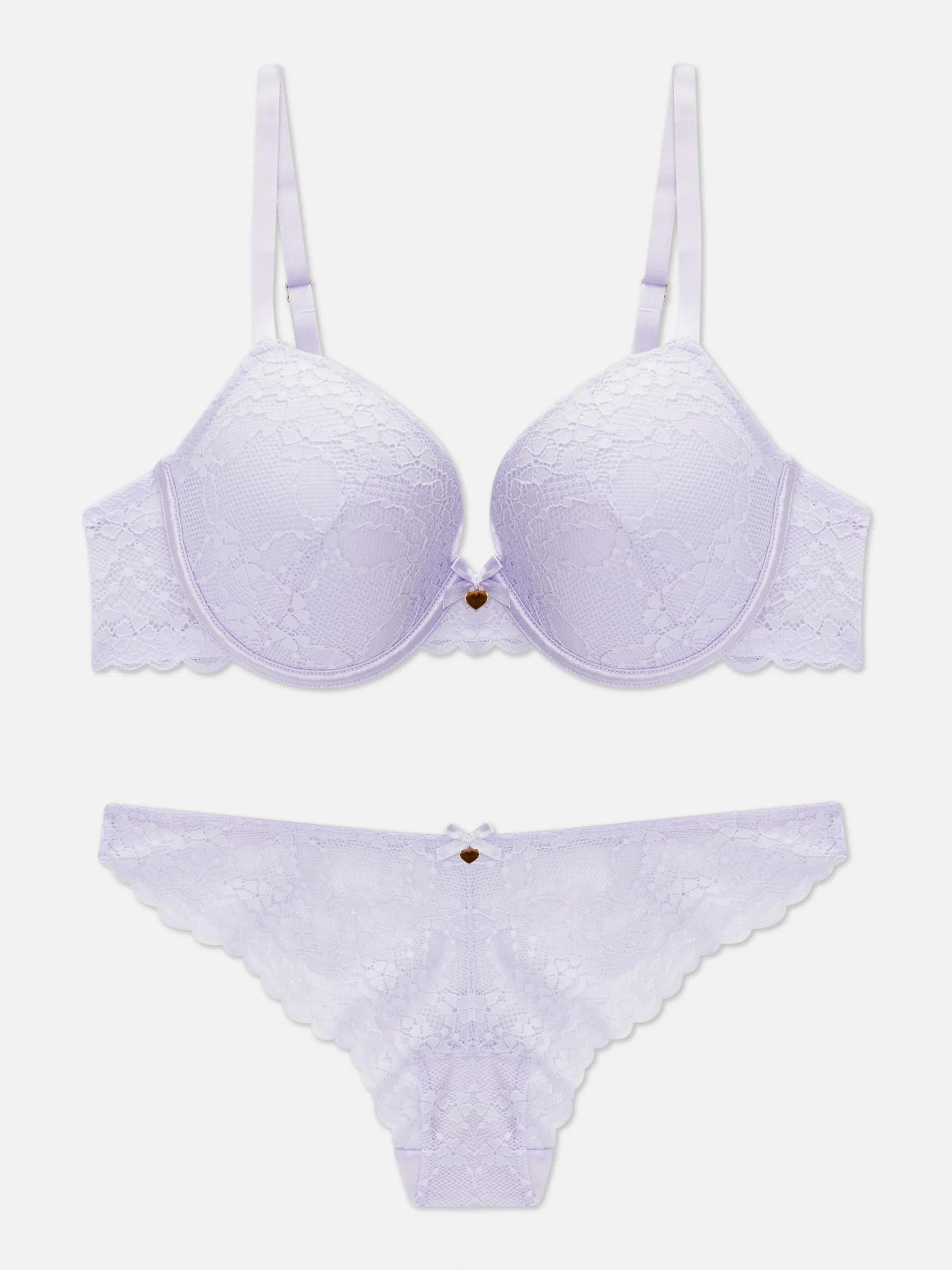 Ensemble Soutien-gorge Moulé Et Culotte En Dentelle