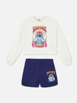 Ensemble Sweat-shirt Et Short Disney Stitch