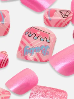 Faux Ongles Autocollants à Motifs PS... Mini