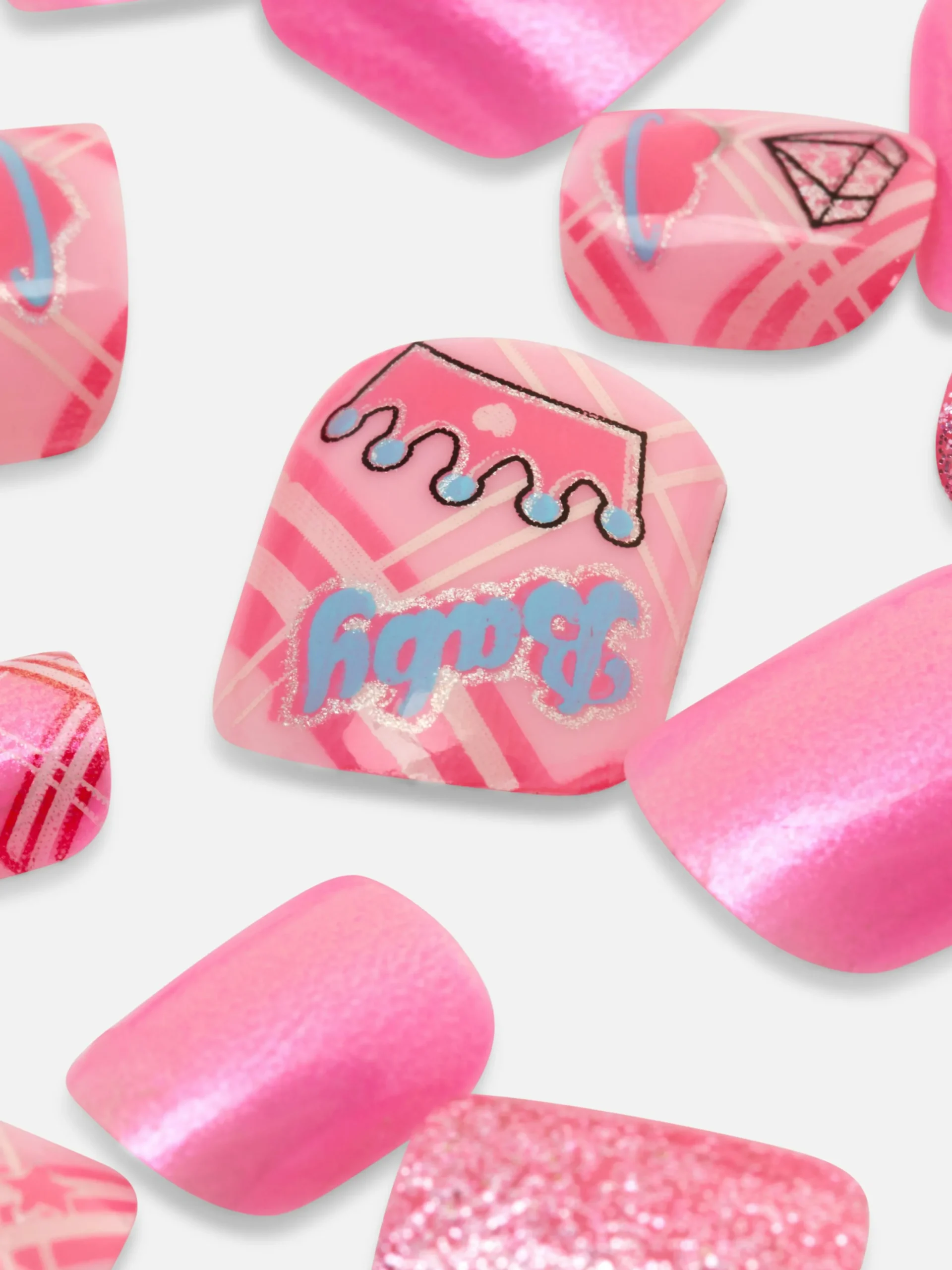 Faux Ongles Autocollants à Motifs PS... Mini